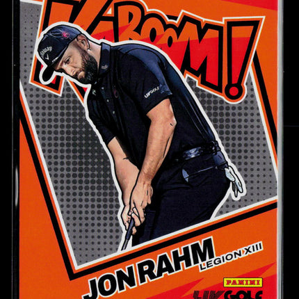 2026 Panini Contenders LIV Golf Kaboom! Jon Rahm #3 Gold 02/10