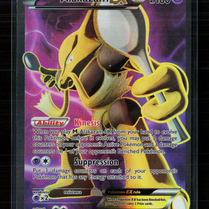 Pokemon 2016 Fates Collide Alakazam EX FA #117/124