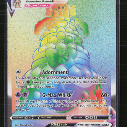 Pokemon 2020 Champion’s Path Alcremie VMAX HR #73/72
