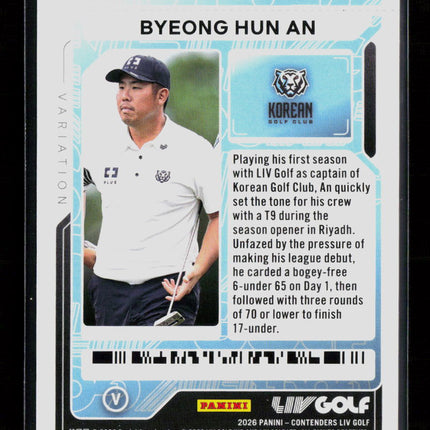 2026 Panini Contenders LIV Golf Byeong Hun An #20 Moving Day Ticket 15/36