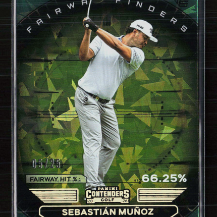 2026 Panini Contenders LIV Golf Fairway Finders Sebastián Muñoz #FF-6 05/25