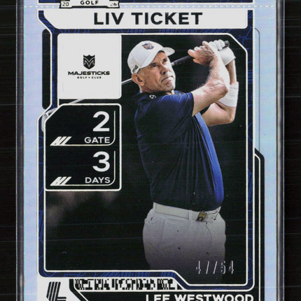 2026 Panini Contenders LIV Golf Lee Westwood #29 Ticket
