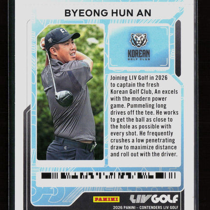 2026 Panini Contenders LIV Golf Byeong Hun An #20 Lock Zone Ticket 104/199