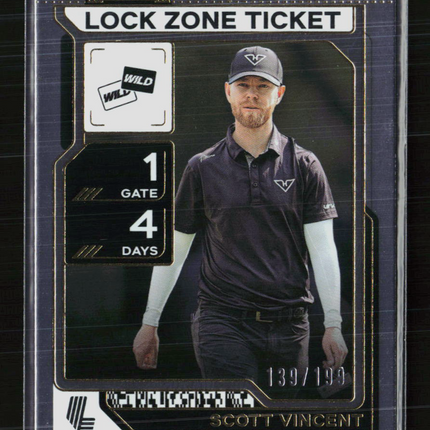 2026 Panini Contenders LIV Golf Scott Vincent #32 Lock Zone Ticket 139/199