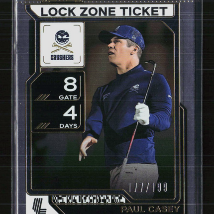 2026 Panini Contenders LIV Golf Paul Casey #10 Lock Zone Ticket 111/199