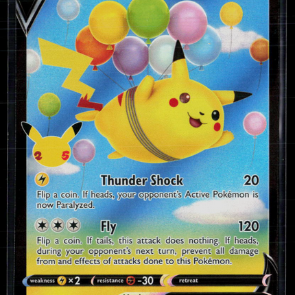 Pokemon 2021 Celebrations Flying Pikachu V #6/25