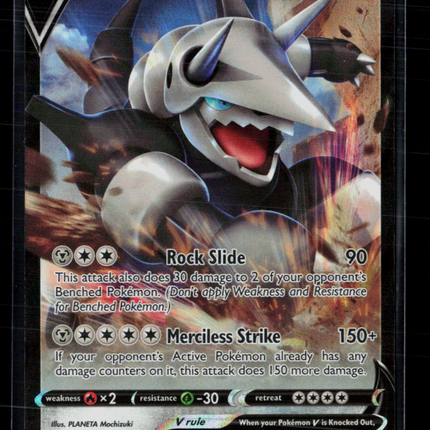 Pokemon 2022 Brilliant Stars Aggron V #96/172