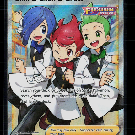 Pokemon 2022 Fusion Strike Chili & Cilan & Cress FA #258/264