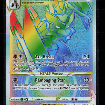 Pokemon 2022 Astral Radiance Kleavor VSTAR FA HR #196/189