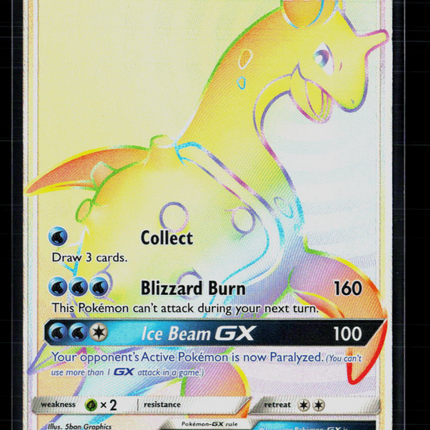 Pokemon 2017 Sun & Moon Lapras GX FA HR #151/149