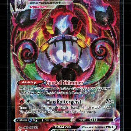 Pokemon 2022 Fusion Strike Chandelure VMAX #40/264