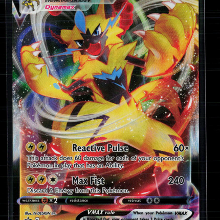 Pokemon Sword & Shield Zeraora VMAX #SWSH264