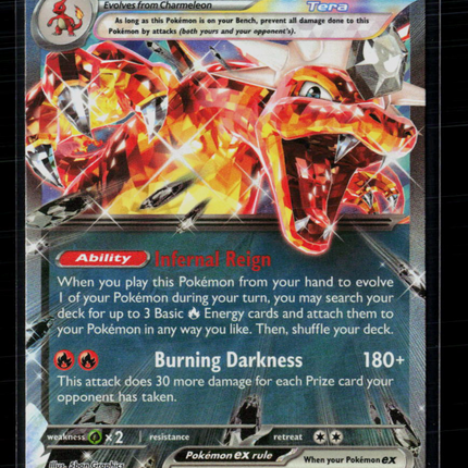 Pokemon 2023 Obsidian Flames Charizard EX RR #125/197