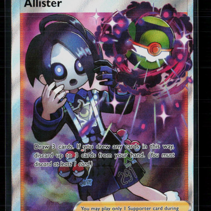 Pokemon 2022 Silver Tempest Allister FA CSR #TG24/TG30