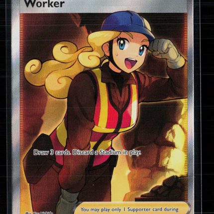 Pokemon 2022 Silver Tempest Worker FA #195/195
