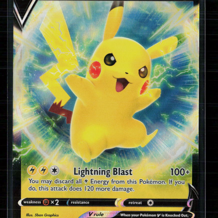 Pokemon Sword & Shield Promos Pikachu V #SWSH198