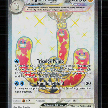 Pokemon 2024 Temporal Forces Wugtrio EX SR FA #190/162