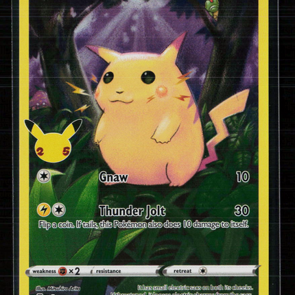Pokemon 2021 Celebrations Pikachu #5/25