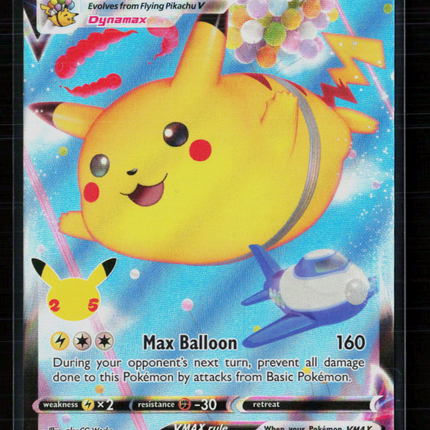 Pokemon 2021 Celebrations Flying Pikachu VMAX #7/25