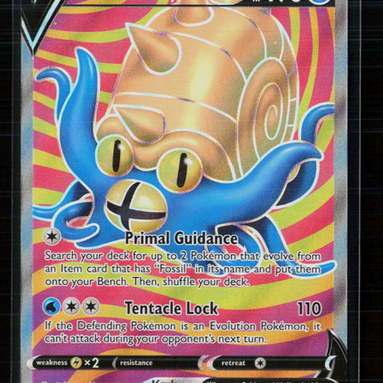 Pokemon 2022 Silver Tempest Omastar V FA #174/195