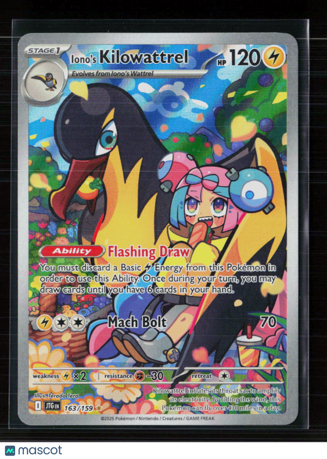 Pokemon 2025 Journey Together Iono's Kilowattrel #163/159