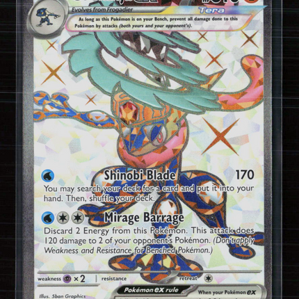 Pokemon 2024 Twilight Masquerade Greninja EX FA SAR #198/167