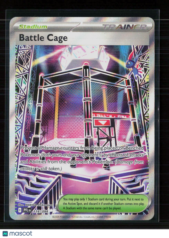 Pokemon 2025 Mega Evolution – Phantasmal Flames Battle Cage FA SAR #116/94