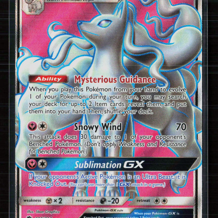 Pokemon 2018 Lost Thunder Alolan Ninetales GX FA #205/214