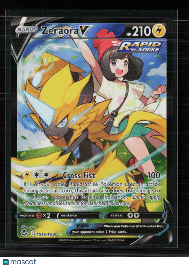 Pokemon 2022 Astral Radiance Zeraora V FA CSR #TG16/TG30
