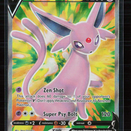 Pokemon 2021 Evolving Skies Espeon V FA #179/203