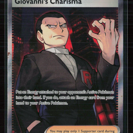 Pokemon 2023 Scarlet & Violet 151 Giovanni's Charisma UR FA #197/165