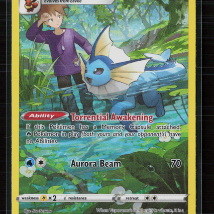 Pokemon 2022 Astral Radiance Vaporeon CHR #TG02/TG30
