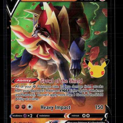 Pokemon 2021 Celebrations Zamazenta V #18/25