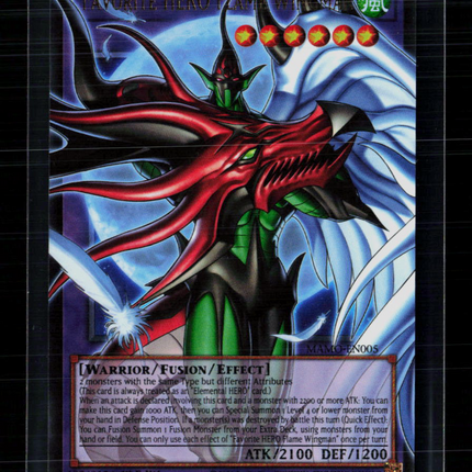 Yu-Gi-Oh! Favorite HERO Flame Wingman Extended Art MAMO-EN005