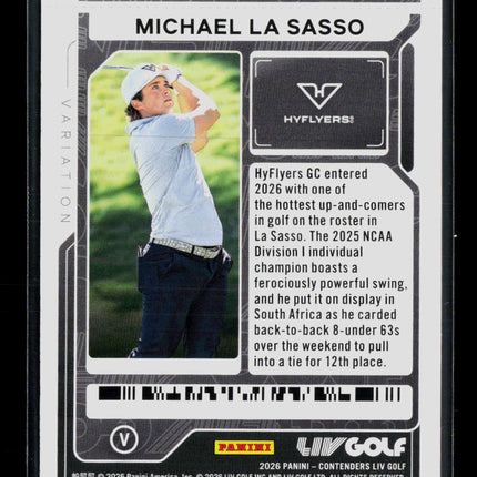 2026 Panini Contenders LIV Golf Michael La Sasso #17 Variation RC