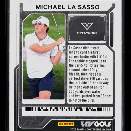 2026 Panini Contenders LIV Golf Michael La Sasso #17 RC