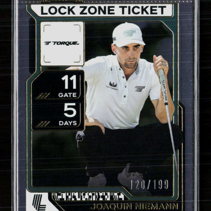 2026 Panini Contenders LIV Golf Joaquin Niemann #47 Lock Zone Ticket 120/199