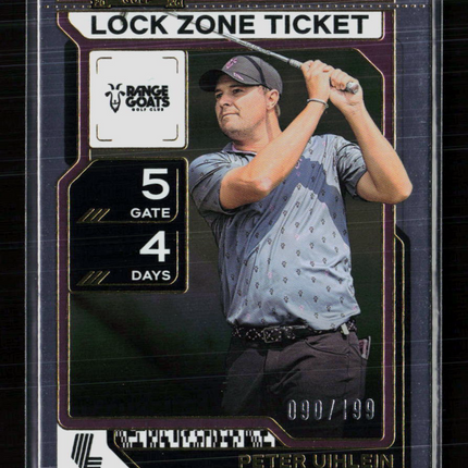 2026 Panini Contenders LIV Golf Peter Uihlein #33 Lock Zone Ticket 090/199