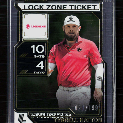 2026 Panini Contenders LIV Golf Tyrrell Hatton #25 Lock Zone Ticket 021/199