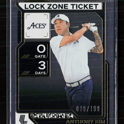 2026 Panini Contenders LIV Golf Anthony Kim #3 Lock Zone Ticket 010/199