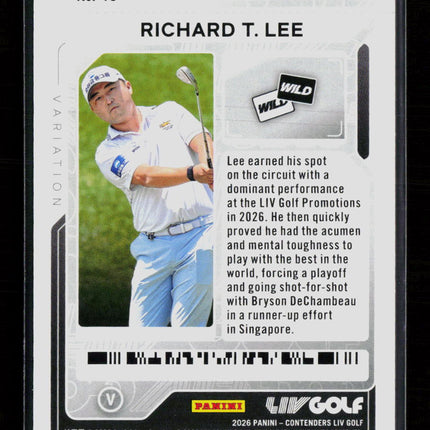 2026 Panini Contenders LIV Golf Richard T. Lee #46 Lock Zone Ticket RC /199