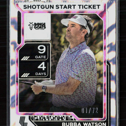 2026 Panini Contenders LIV Golf Bubba Watson #31 01/72