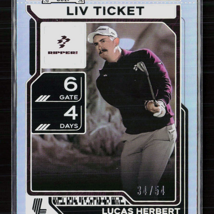 2026 Panini Contenders LIV Golf Lucas Herbert #36 Ticket