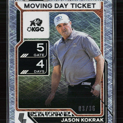 2026 Panini Contenders LIV Golf Jason Kokrak #40 Moving Day Ticket 03/36
