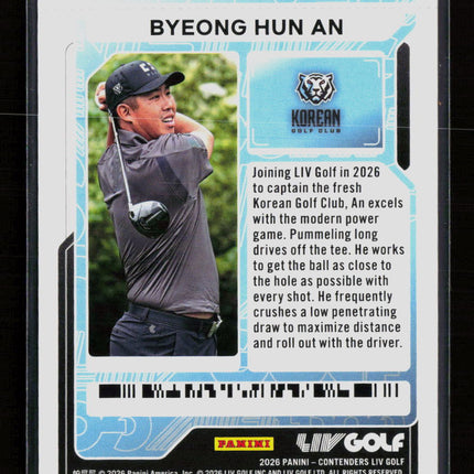 2026 Panini Contenders LIV Golf Byeong Hun An #20 07/36
