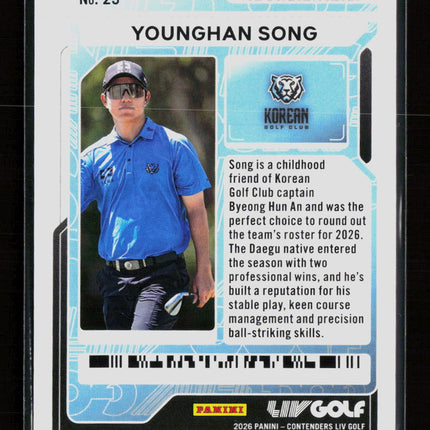 2026 Panini Contenders LIV Golf Younghan Song #23 RC 11/25