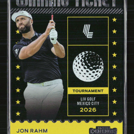 2026 Panini Contenders LIV Golf Winning Ticket Jon Rahm #WT-6