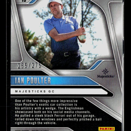 2025 Panini Prizm LIV Golf Ian Poulter #19 Teal 265/275