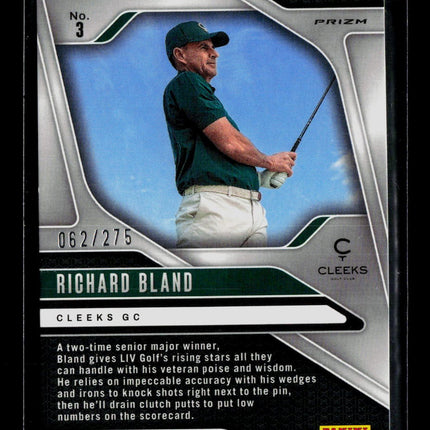2025 Panini Prizm LIV Golf Richard Bland #3 Teal 062/275