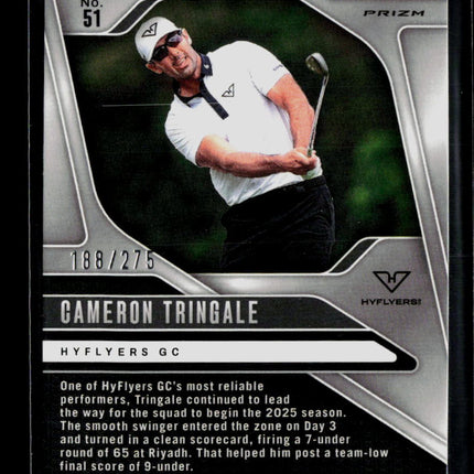 2025 Panini Prizm LIV Golf Cameron Tringale #51 Teal 188/275